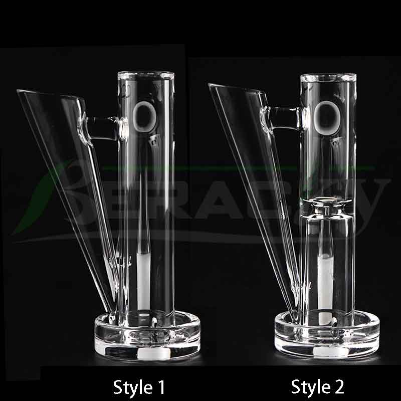 Beracky Two Styles Full Weld Control Tower Quartz Banger 16mmOD Male Female Seamless Welded Beveled Edge Quartz Nails