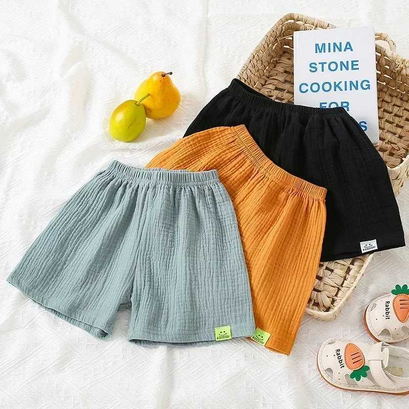Cotton Muslin Shorts for Children Infant Korea Style Summer Beach Short Pants Bottom for Baby Clothes Girls Boy 4 6 8 10 12 Yrs W241227