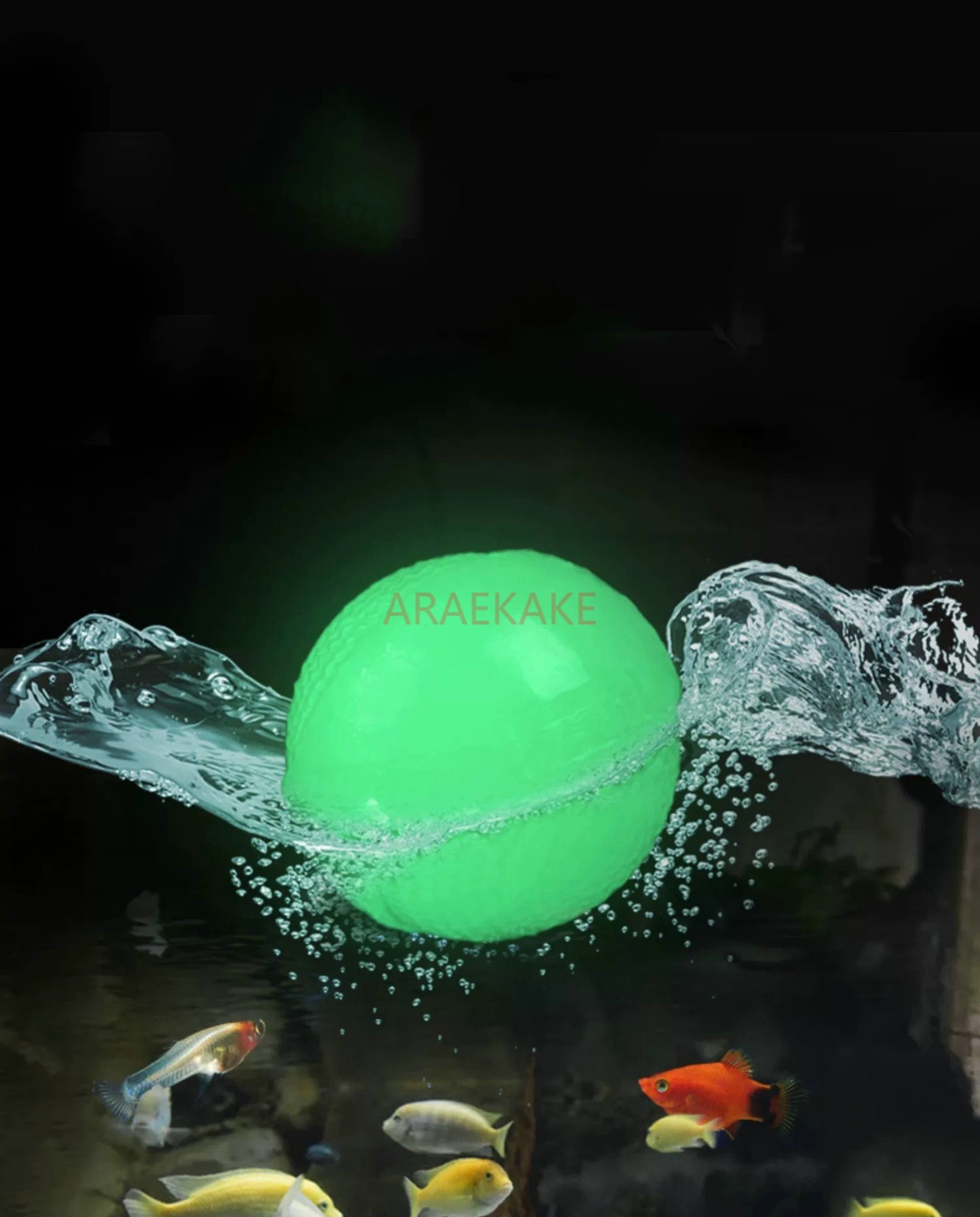 Dog toy ball, elastic, bite resistant, grinding teeth, dog training ball, night light floating rubber interactive