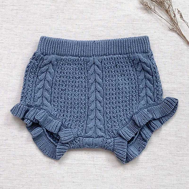 Autumn Winter Kids Baby Boys Girls Knit Short Pants Childrens Clothing Casual Baby Boys Girls Shorts Children Short Pants W241227