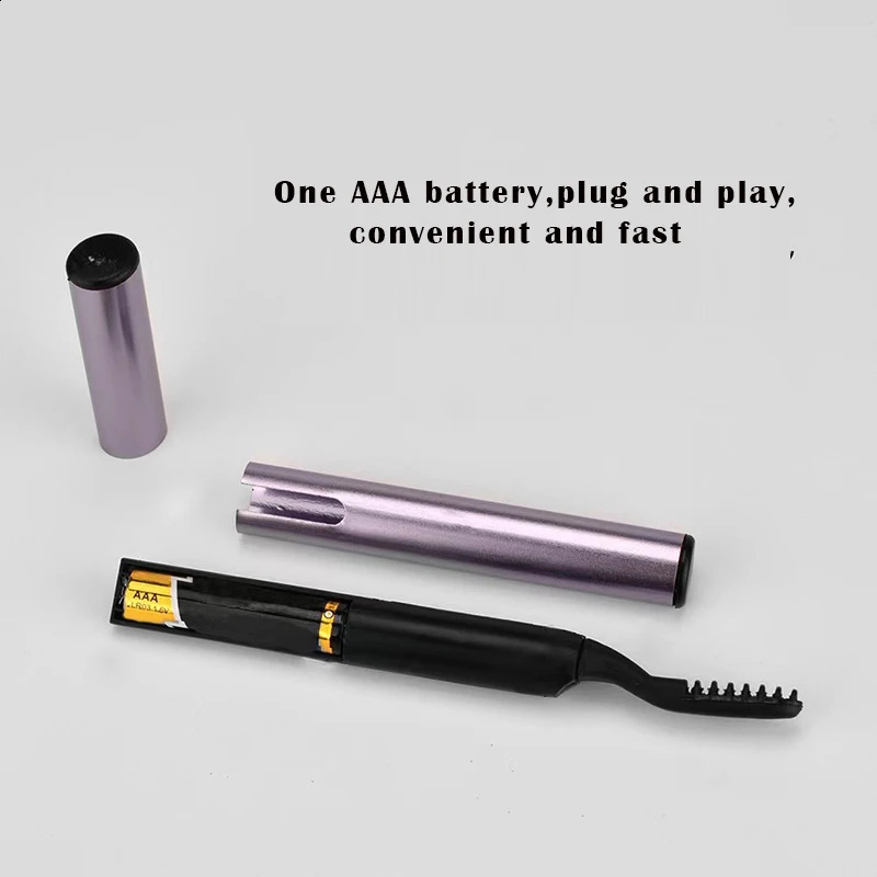 Electric Eyelash Curler Heating Curling Eyelash Pen Mascara Long Lasting Eye Lashes Comb Durable Shaping Slender Eyelash Brush 241226