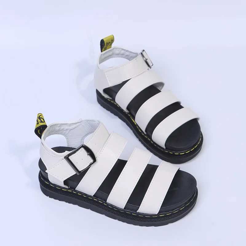 New Platform Sandals Peep Toe Metal Car Stitch Roman Sandals Large Size Casual Sport Womens Sandals M241227