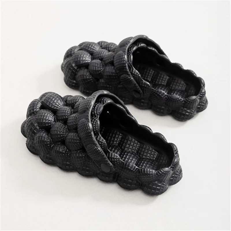 High Quality Shevalues Women Clogs Slippers Cute Bubble Ball Sandals Summer Indoor Massage EVA Slides Outdoor Closed Toe Fashion Beach Shoes T241227