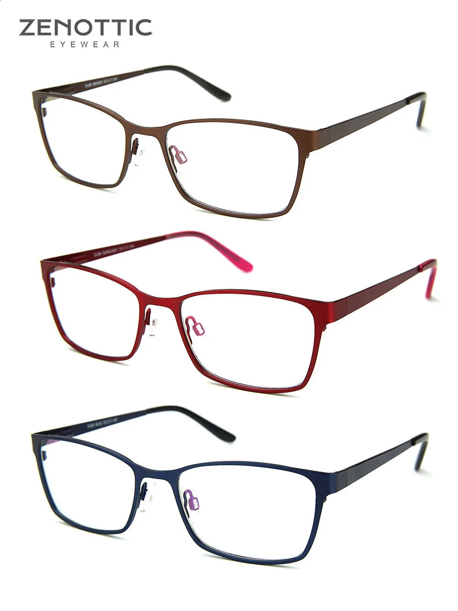 ZENOTTIC Fashion Alloy Optical Glasses Frame for Women Men Prescription Eyewear Frames 241227