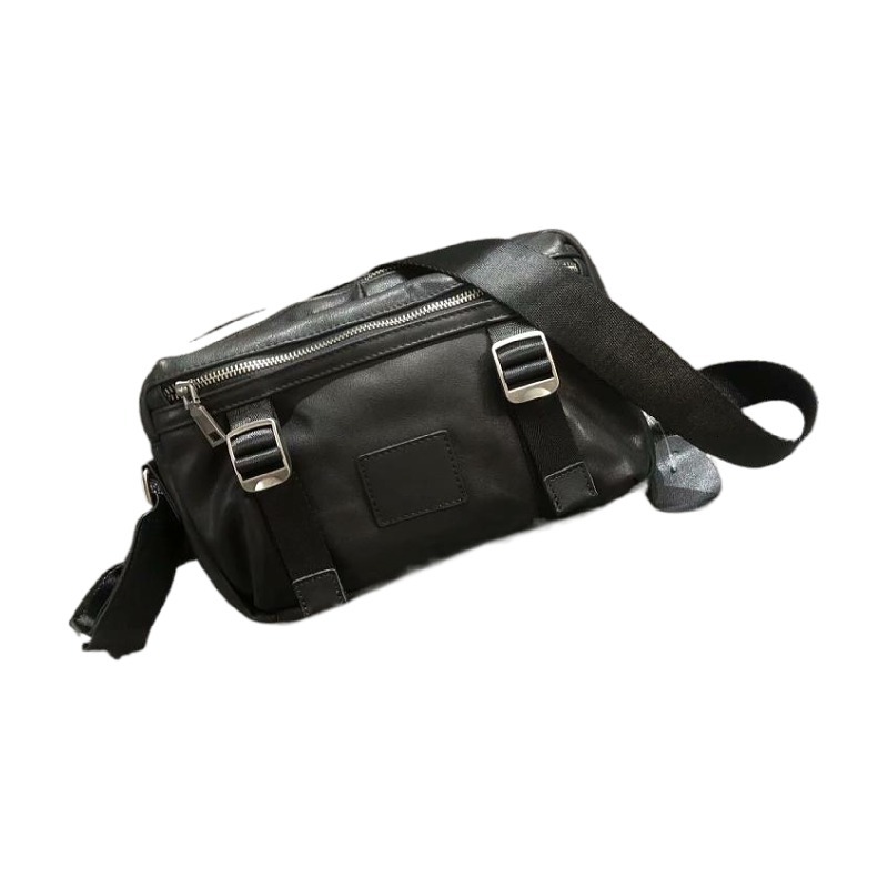 New bags of the season, Korean version, street versatile, top layer cowhide, unisex single shoulder messenger bag, pure leather bag