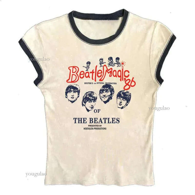 American soft Tshirt medieval Harajuku womens print Y2k top emo retro girl aesthetic street lace summer slim crop 240820