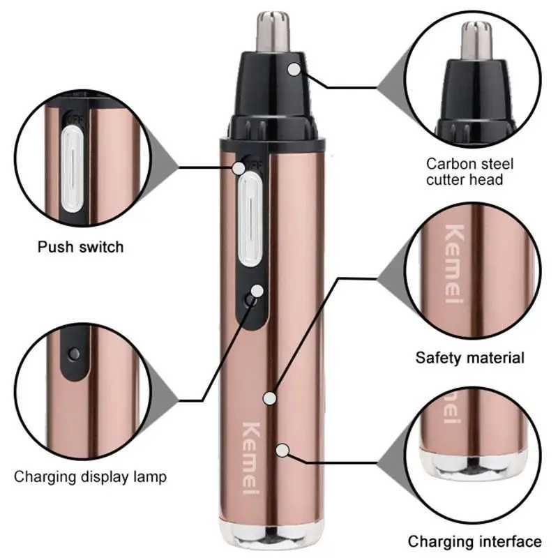 Rechargeable Electric All In One Hair Trimmer For Men Grooming Kit Beard Trimer Facial Eyebrow Trimmer Nose Ear Shaver W241227