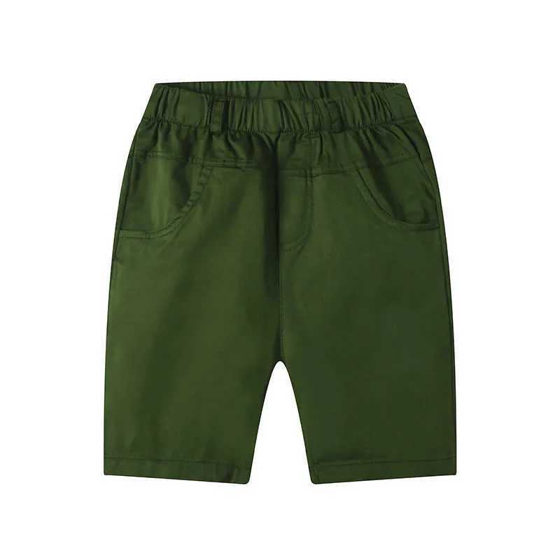 Summer Boys Shorts Solid Color Childrens Cargo Pants Teenager School Capris Woven Baby Casual Pants Kids Trousers Clothing W241227