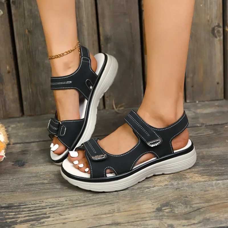 High Quality Shoes for Women High Quality Strap Womens Sandals Fashion Peep Toe Casual Sandals Women New Plus Size Flat Sandals T241227