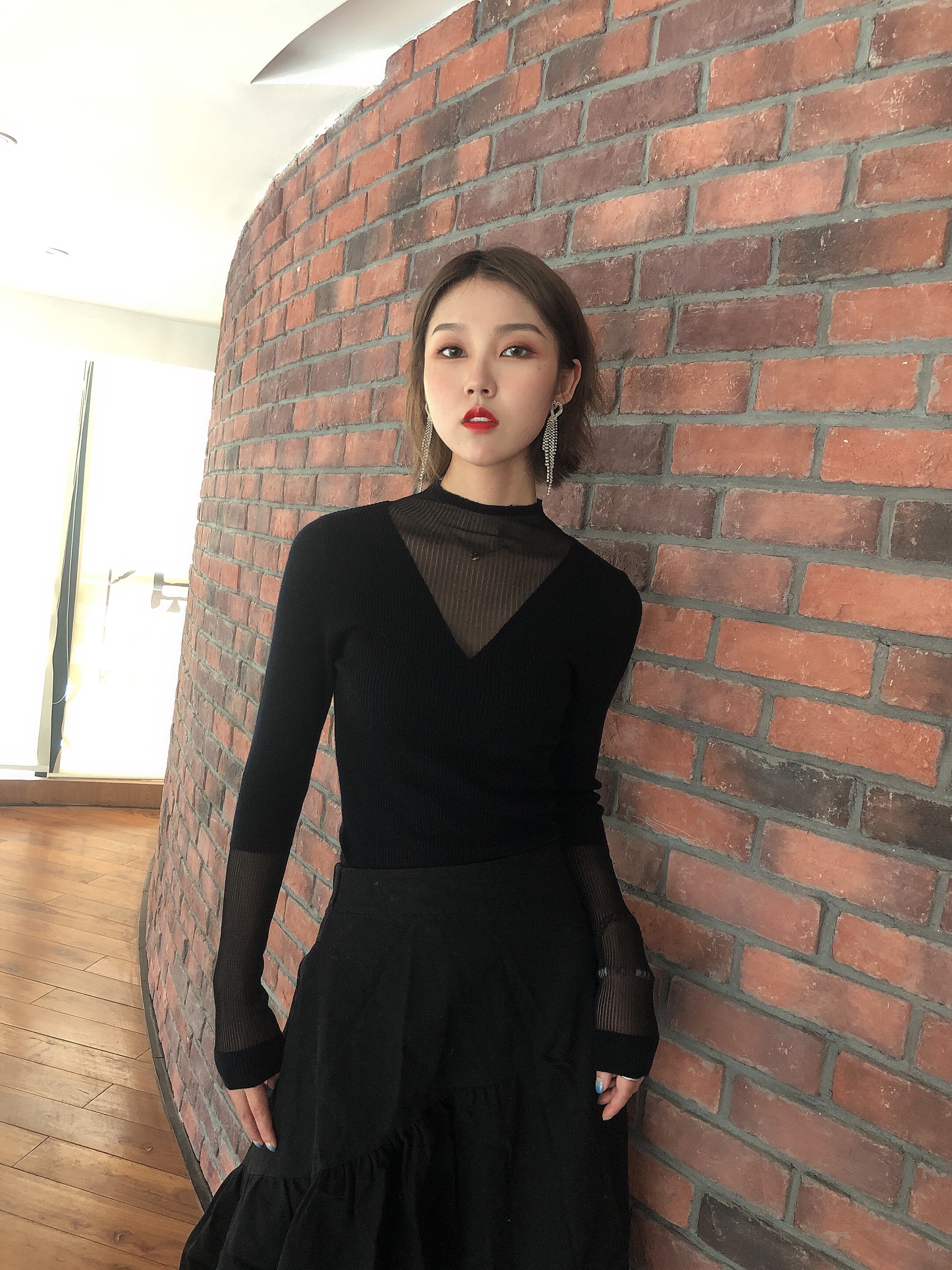 Women's Chic Slim Fit Wool Pullover Cozy & Stylish Fall Outerwear