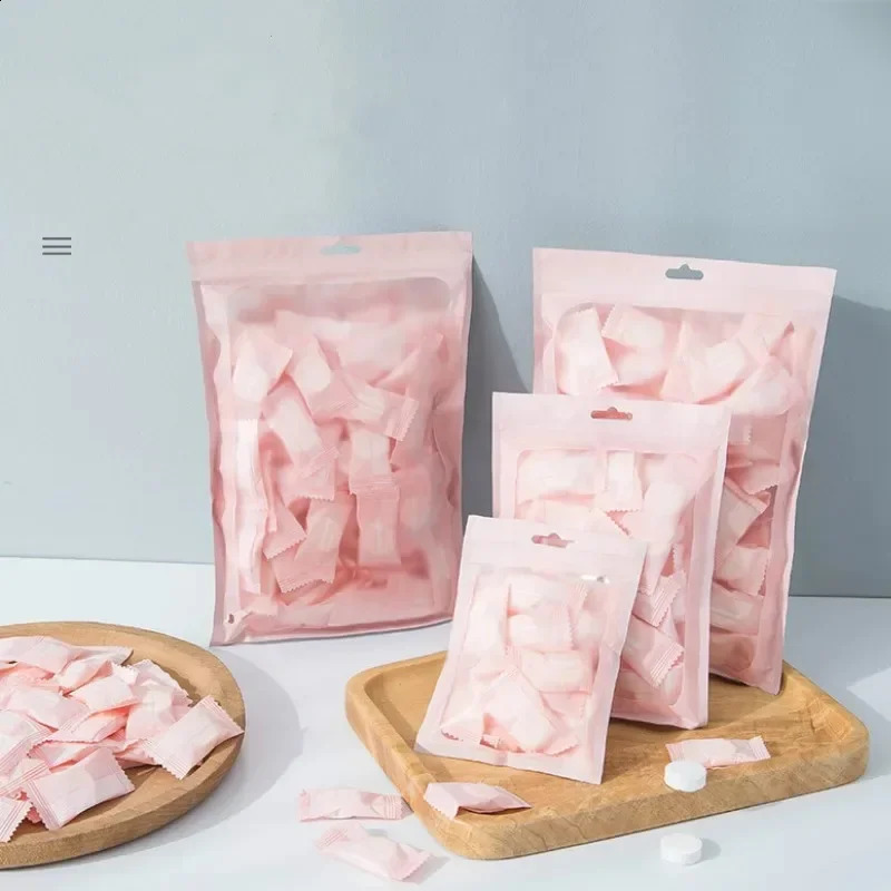 50pcs Disposable Towel Compressed Portable Travel Non-woven Face Towel Water Wet Wipe Outdoor Moistened Tissues 241226