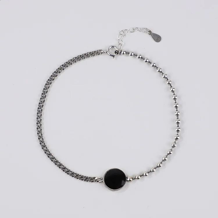 Fashion Arrival Real 925 Sterling Silver Women Penta Star Ankle Bracelet Simple Female Anklet 241226