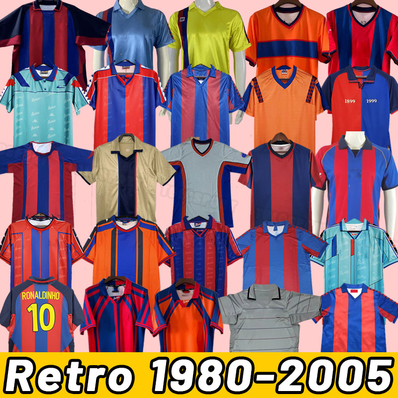 Barceloan Retro soccer jerseys XAVI RONALDINHO RIVALDO GUARDIOLA PUYOL Iniesta finals maillot de foot DAVID VILLA 00 01 02 03 04 05 80 82 84 91 92 95 96 97 98 99 1991 100th