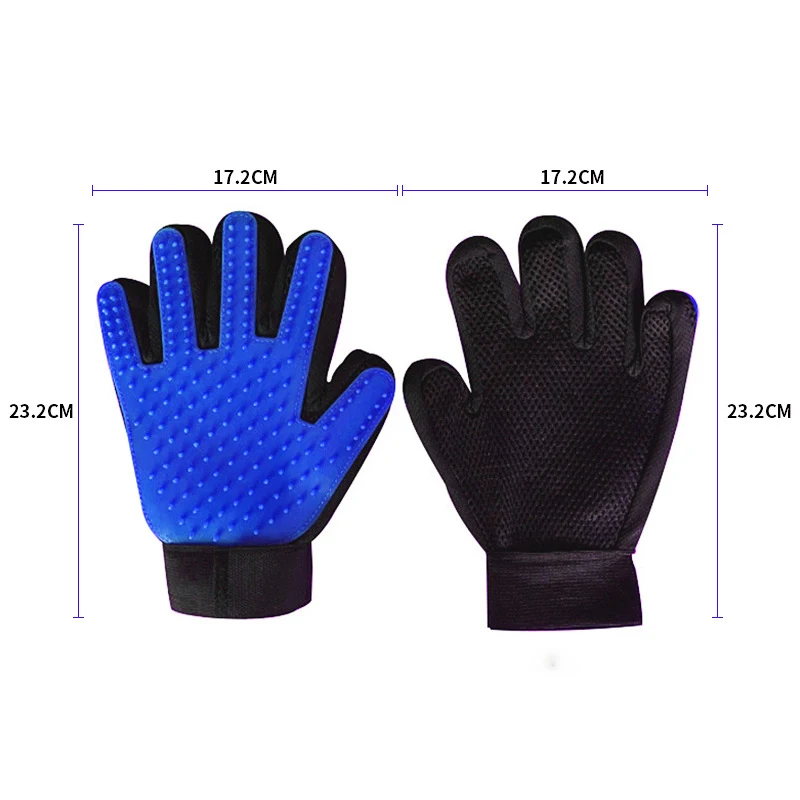 Cat Grooming Gloves Cat Hair Removal Brush Animal Gloves Dog Comb Cat Bath Cleaning Massage Hair Pet Grooming Glove