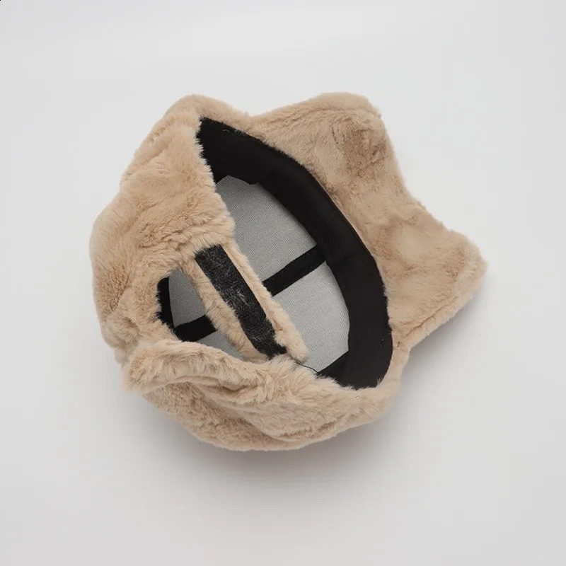 Winter Hats For Women Baseball Cap Thickened Faux Fur Hat Female Outdoor Sunshade Keep Warm Solid Adjustable Gorras Casquette 241227