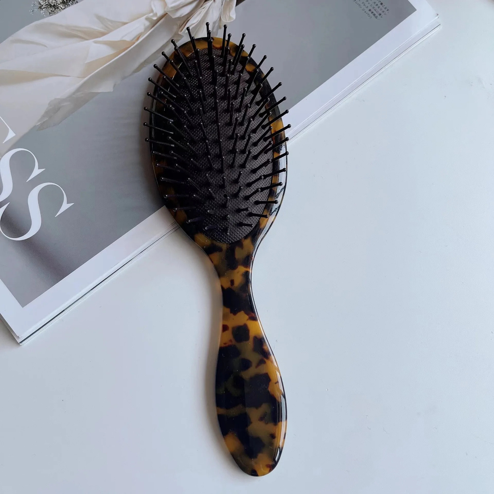 Combs Hairdressing Air Bag Comb Printed Air Cushion Comb Lady Styling Comb Acetic Acid Massage Hair Comb Hairdressing Tool 250103