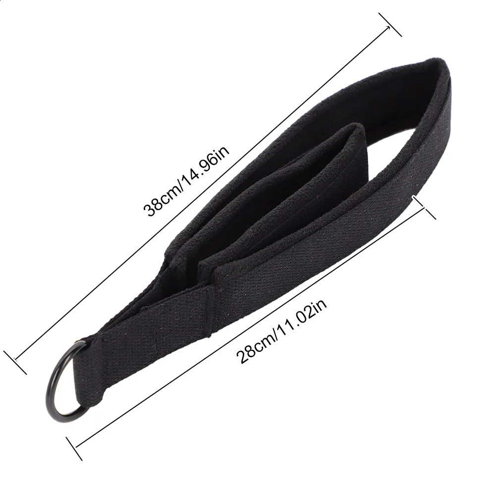 2Pcs Yoga Strap Elastic Double Ring Ankle Pilates Cord with Adjustable Buckle Exercise Straps MultiPurpose for Home Gym Workout 241216