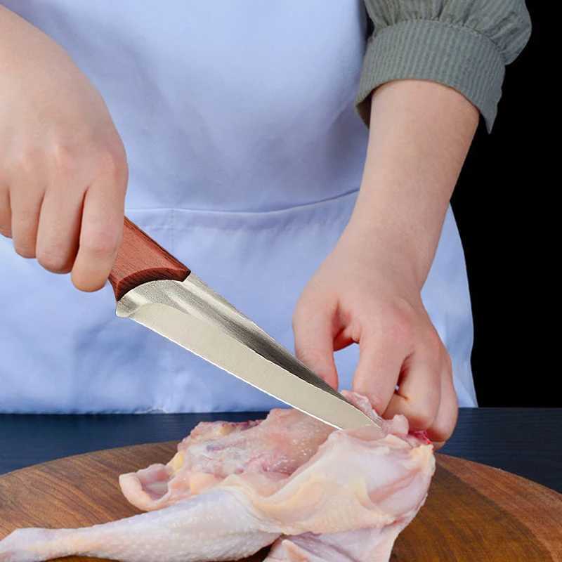 Stainless steel kitchen knife but Boning knife meat and fish diced sushi knife chopped fruit diced tool Y241227