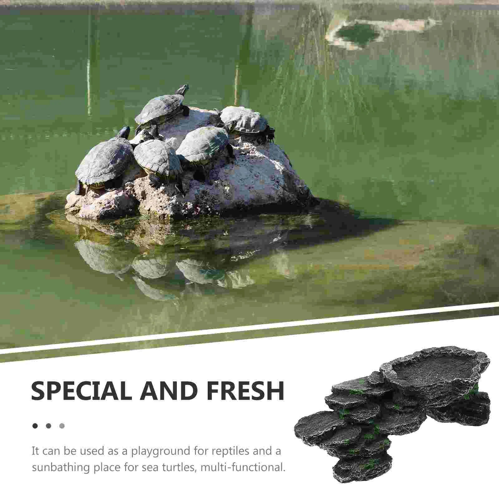 Pet Climbing Turtle Earth Accessories Platform Basking Tank Ramp Turtles 241225