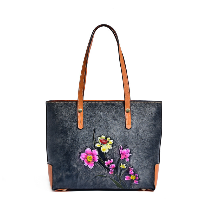 2023 New Women's Head Layer Tote Single Shoulder Multi functional Cow Leather Bag