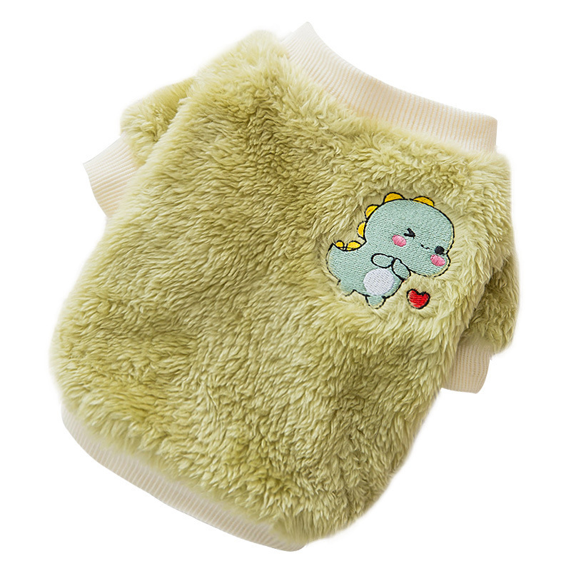Small Dinosaur Cute Pet Clothes Autumn Teddy corgi Beard Small Dog Puppy Cat Dog Autumn Winter Clothes
