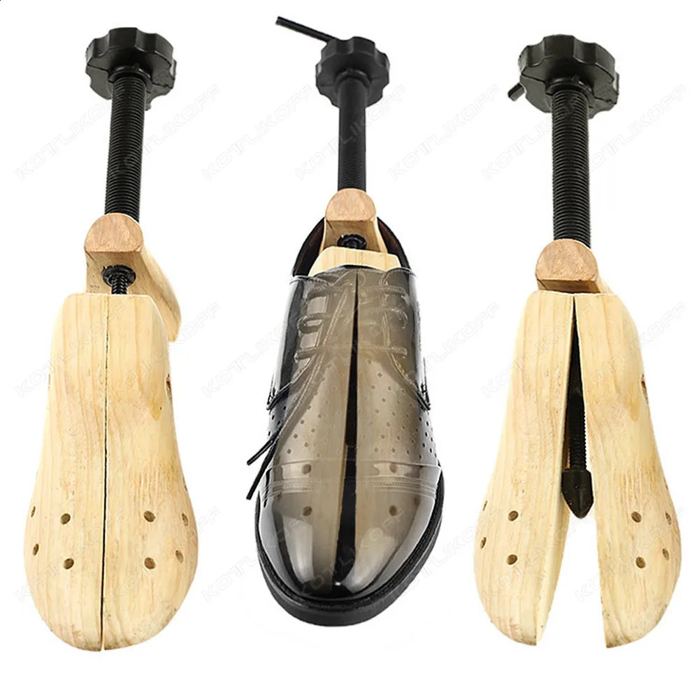 Wooden Shoe Stretcher Shoes Tree Shaper Rack Pine Wood Shoe Tree Adjustable Flats Pumps Boots Expander Trees For Man Women 1 PCS241226