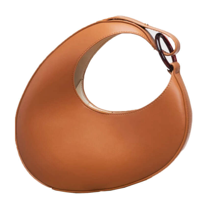 Uniquely Designed Italian Handbag for Women New Trendy and Versatile Oval Shaped Large Capacity Single Shoulder Underarm Bag