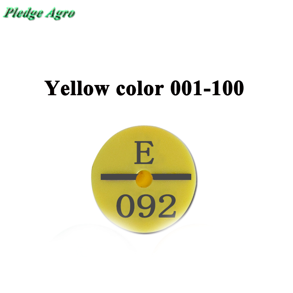 100PCS Rabbit Ear Tags Animal Identification Management Tag Plastic Number For Bunny Farm Pet Rabbits Farming Tool Hamster Rabit