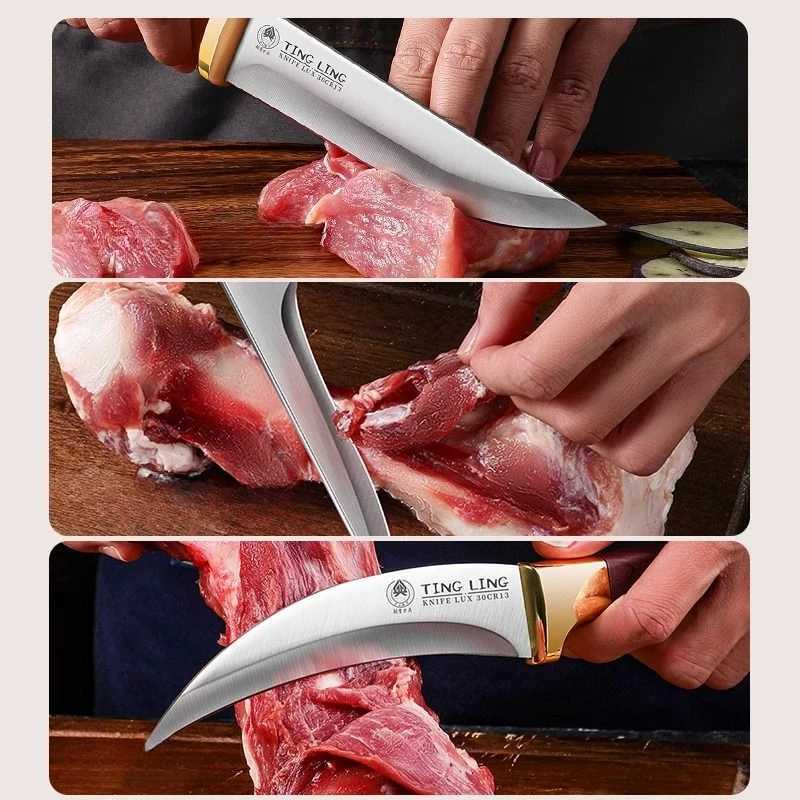 Kitchen Chef Kitchen knife Carving knife Boning knife household stainless steel paring knife Hand forged carving knife Y241227