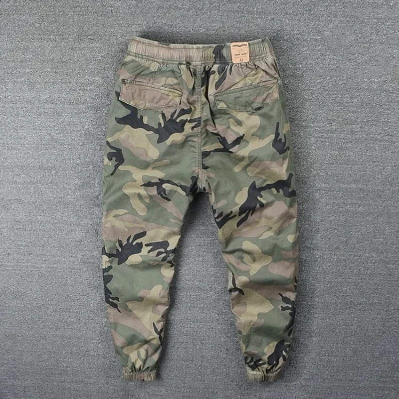 Male Trousers Camouflage Regular Fit Hiking Mens Cargo Pants Camo Winter Korean Outdoor Oversize Slacks est Baggy In 241226