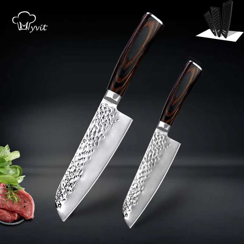 Kitchen Chef Knife Set 5 7 8 inches high carbon stainless steel 7CR17 440c practical meat and fish kitchen knife Y241227