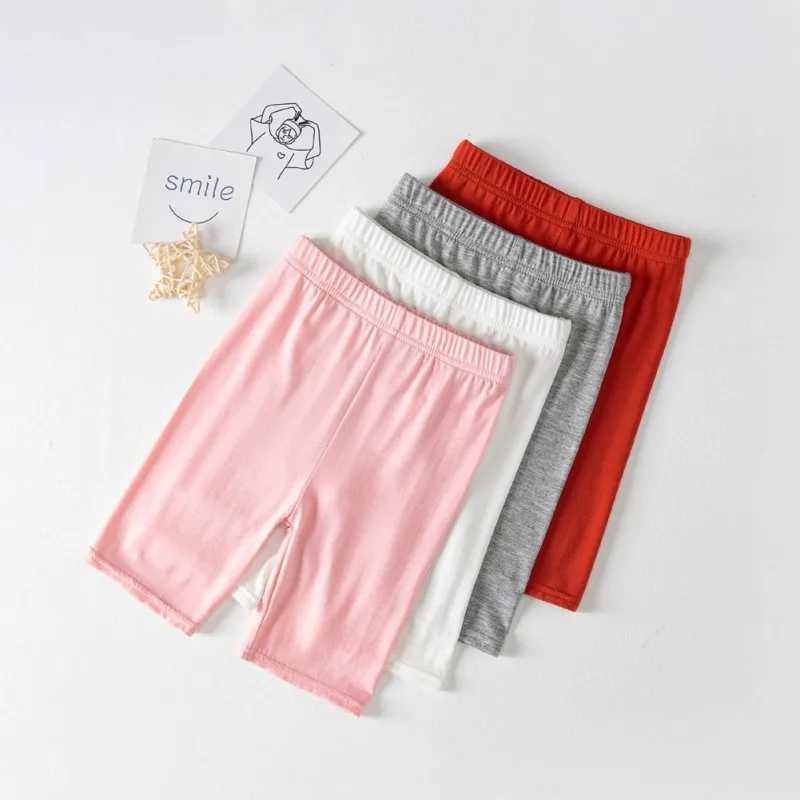 Solid Color Kids Girl Shorts Cotton Safety Pant Underwear Girls Briefs Short Beach Pants Kids Girls Short Leggings for 3-10years W241227