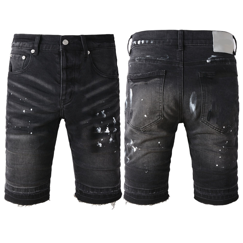 Mens Denim Shorts Jeans Designer Jean Fashion Distressed Ripped Bikers Denims cargo For Men Black Pants may323