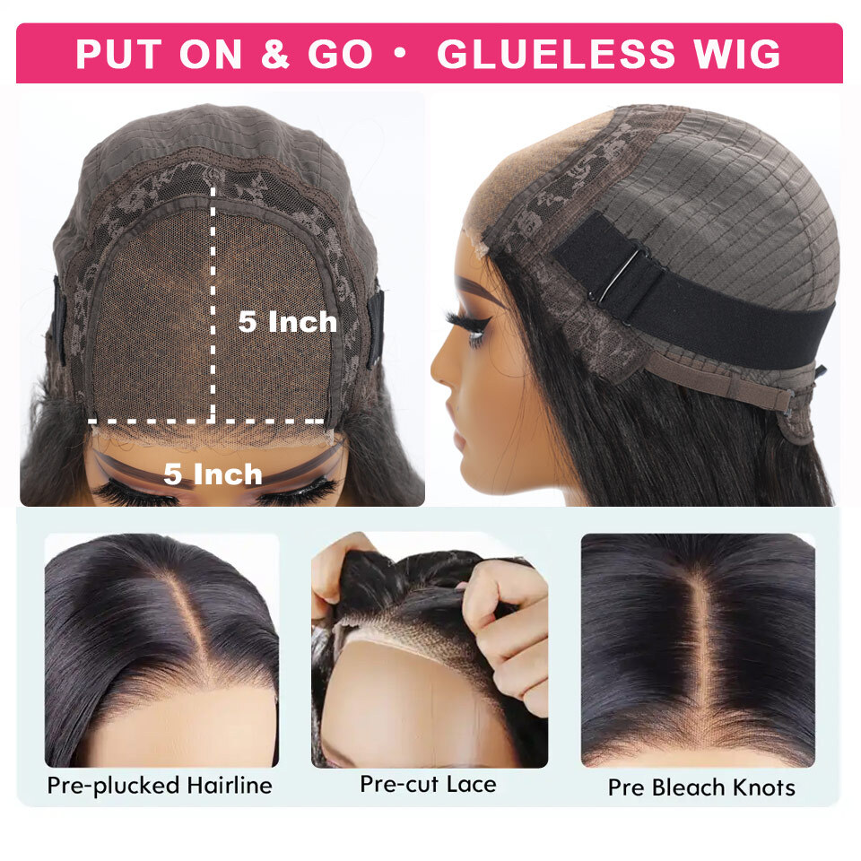 Kiss Love Body Wave 13X4/13X6 Front Pre Plucked 5X5 HD Closure Wigs 360 Human Hair Lace Frontal Wig