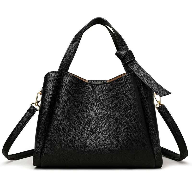 Women's Bags Versatile Bucket Shoulder Women Designer PU Leather Messenger Crossbody Bags Ladies Casual Solid Color Purse Handbag