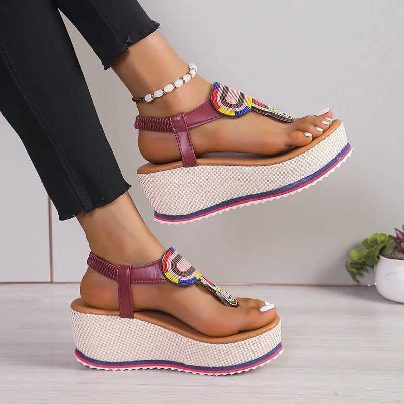 Womens Sandal New Summer Fashion Shoes for Women Plus Size Open Toe Wedges Sandals Women Luxury Designer Platform Sandals M241227