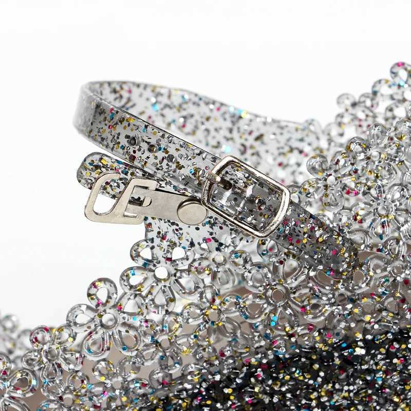High Quality Wedges Sandals Women Jelly Shoes Fashion Classic Incease Transparent Sandals Female Summer Shoes Woman Sandals T241227