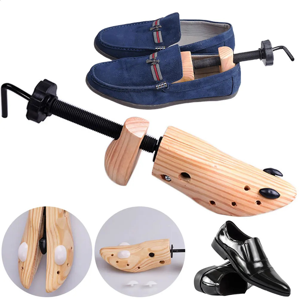 Wooden Shoe Stretcher Adjustable Length Width Shoe Trees Shoe Widener Professional Shoe Extender for Mens and Womens Shoes241226