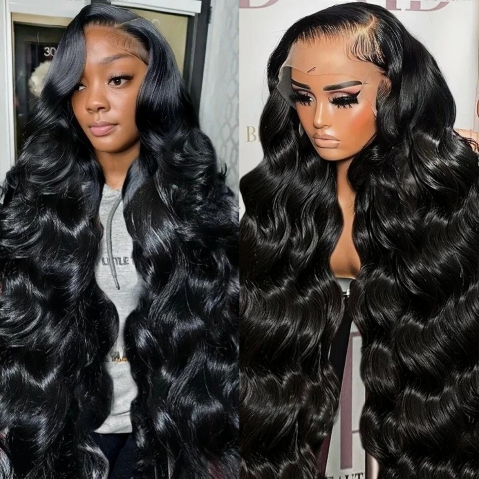 200% Density Human Hair Natural Body Wave 13X4 5X5 360Hd Lace Front Wig HD Human Hair