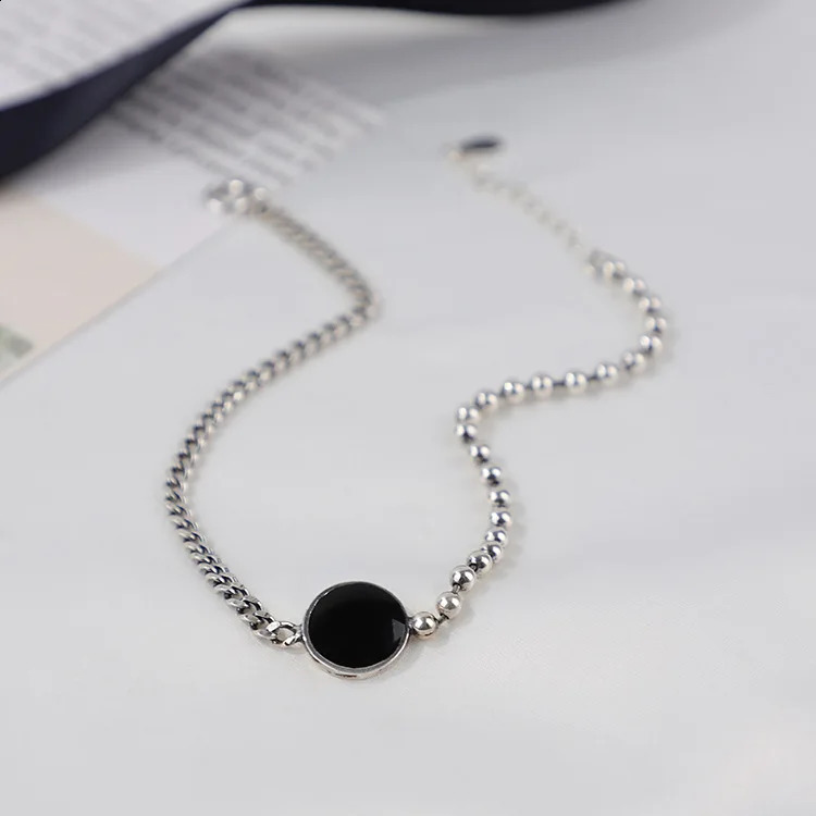 Fashion Arrival Real 925 Sterling Silver Women Penta Star Ankle Bracelet Simple Female Anklet 241226