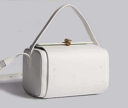 Women's New 2023 High Quality Lock Buckle Brazil Berry Purple Boston Small Square Box Single Shoulder Crossbody Bag