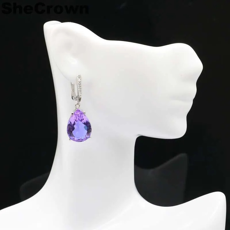 Buy 4 Get 1 Free 35x13mm Zultanite Color Changing Alexandrite Topaz Silver Earrings for Women Fine Jewelry Pendant 241227