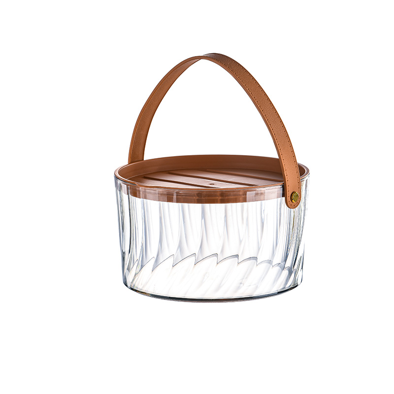 Pet-Friendly Compact Round Food Storage Bin Made from High-Quality PET Material