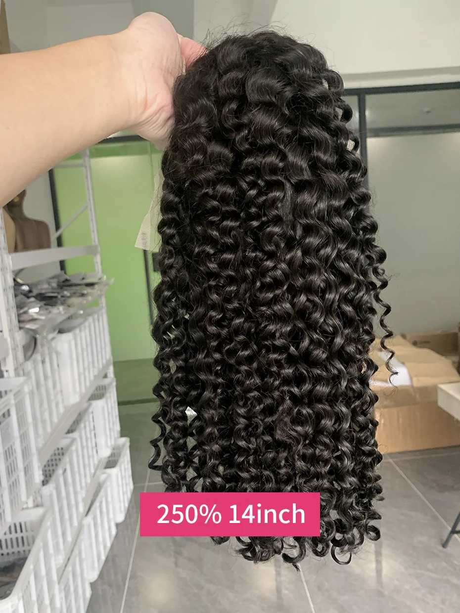 Curly Wigs Full 250 Density Short Bob Wig Human Hair Vietnamese Raw 13x4 13x6 Double Drawn Jerry Curly Lace Front Human Hair WigXJ241227