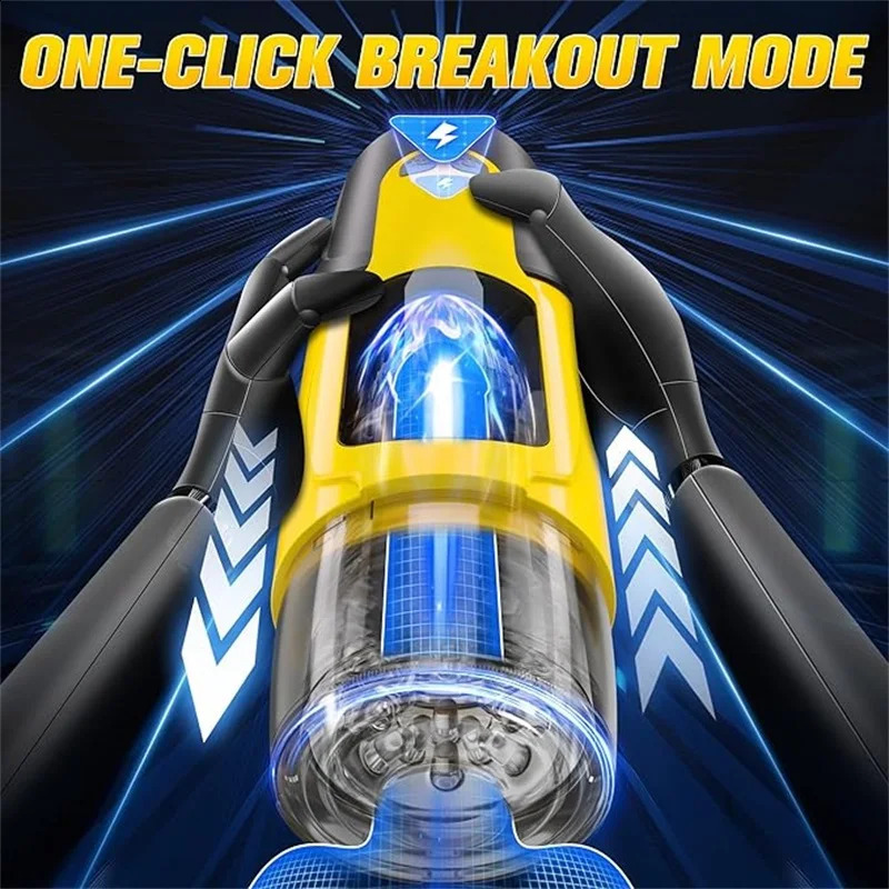Automatic Thrusting Male Masturbator Vibration Penis Blowjob Machine Masturbation Cup Sex toy Men Adult Products 18 w241226