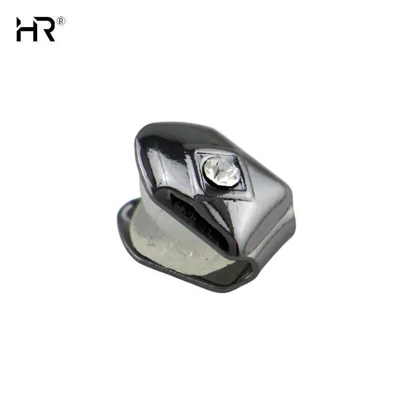 Single Hip Hop Teeth Grillz Fashion Rhinestones Gold Silver Color Removable Grills Dental Mouth Punk Teeth Cs Party Jewelry W241227