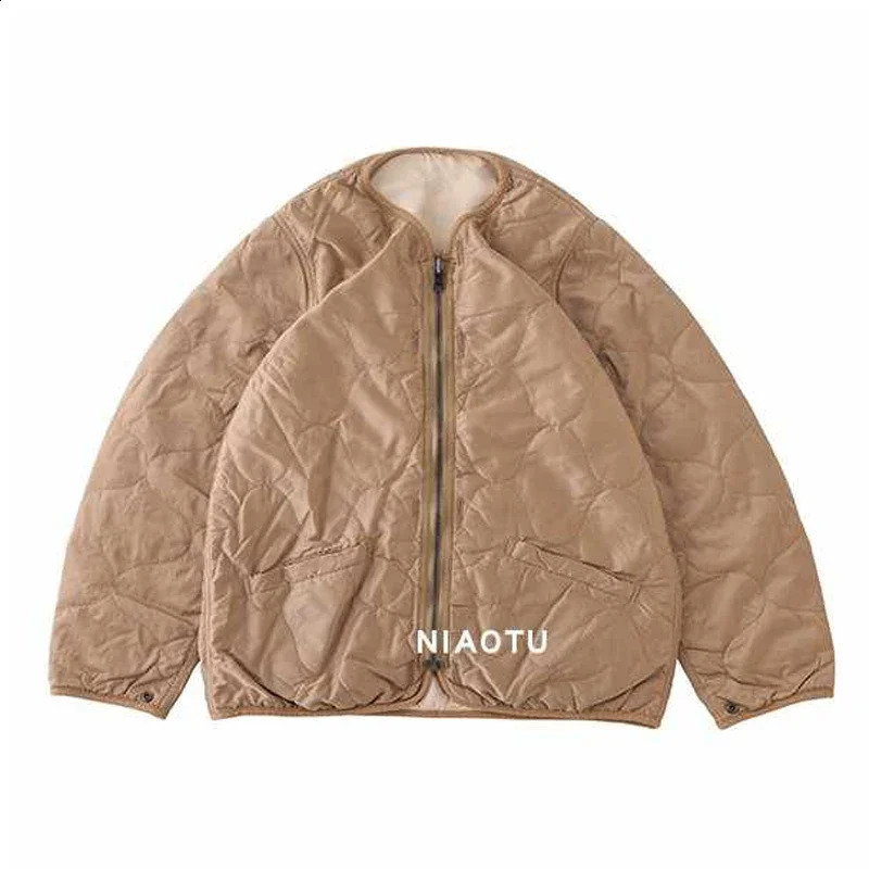 Arrival NIAOTU AutumnWinter AW Retro Interior Double Sided Jacket Non Visvim Dcdt Cotton Liner Coat for Men 241227