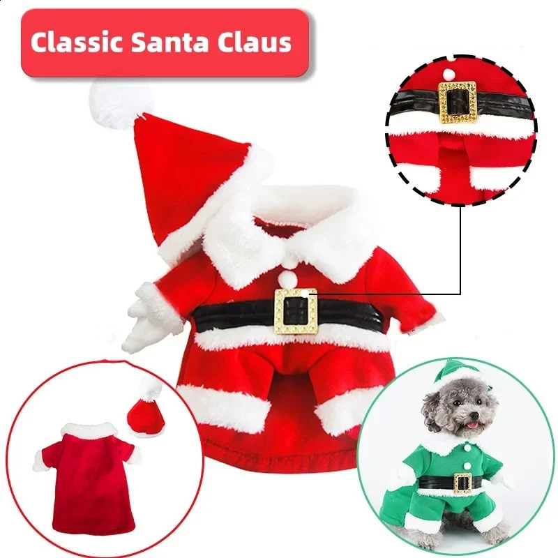 selling teddy reindeer pet clothes for Christmas cat and dog clothes cosplay pet halloween dog costumes for small dogs 241225