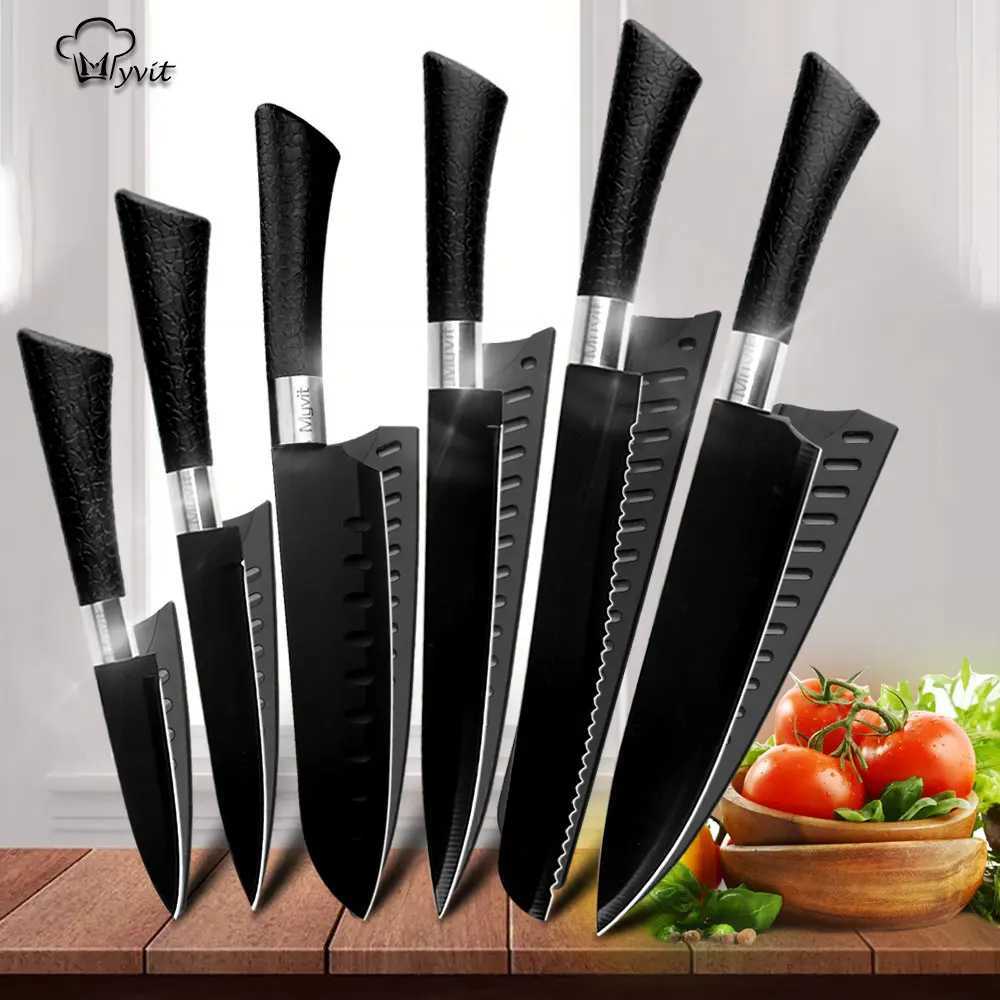 Home>Products>Kitchen Knives>Stainless Steel Knives>Black Blades>Kitchen Knives Y241227
