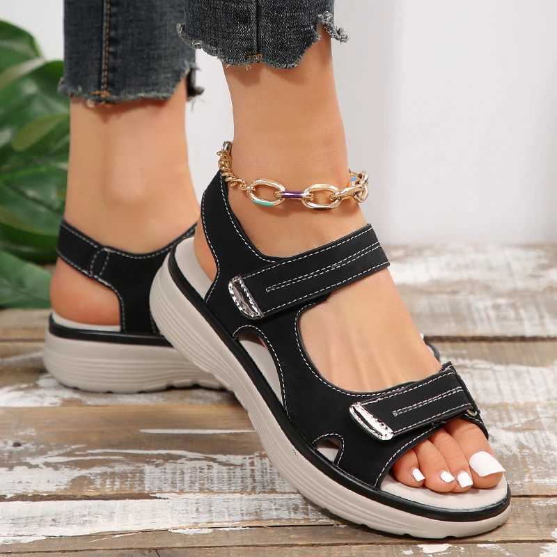 High Quality Summer Women Sandals Wedges Non-slip Women Casual Shoes Beach Open Toe Slippers comfor Fashion Women womens sandals New T241227